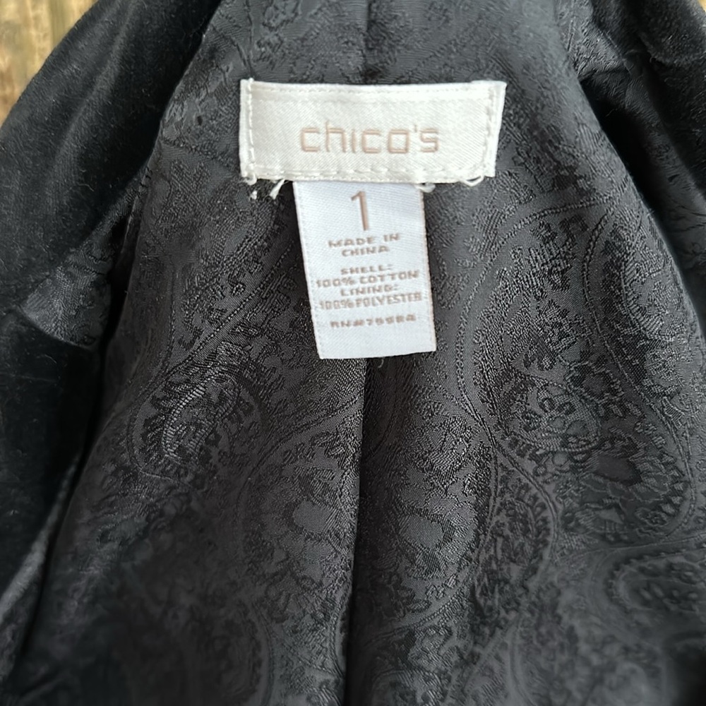 Chico’s Velvet Coat - Picture 6 of 6